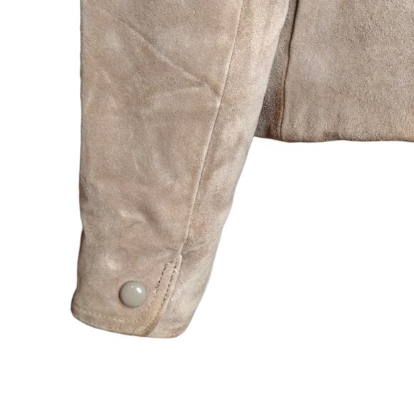 Vintage Winlit Tan Suede Jacket with Puff Sleeves size Small - Picture 9 of 12